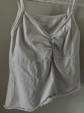 Brandy Melville Light Gray Scoop Neck Tank